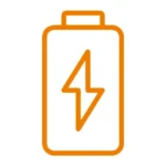 Battery inside - no risk of cutting off energy