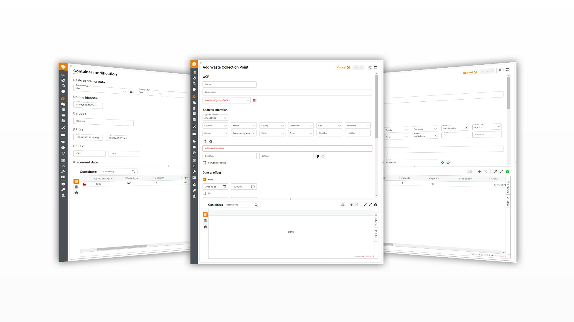 Database_management_3screens Database_management_screens